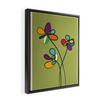 Line Little Wildflowers 1 Framed Canvas Print Gallery Image 2