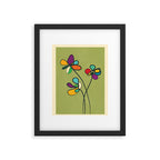 Line Little Wildflowers 1 Framed Art Print Gallery Image 6