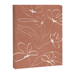 Little Flower Outline on Clay 03 Canvas Print Gallery Image 6