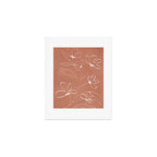 Little Flower Outline on Clay 03 Art Print Gallery Image 1