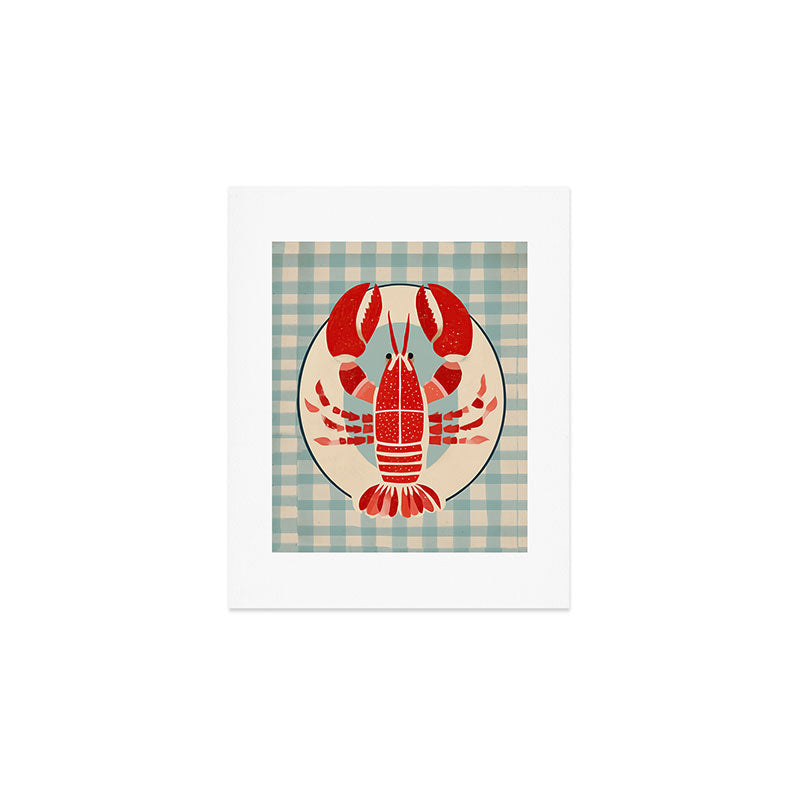 Lobster Lunch Art Print Gallery Image 1