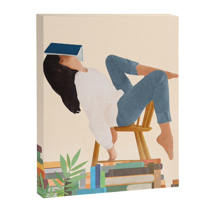 Lost in my books Canvas Print Gallery Image 1