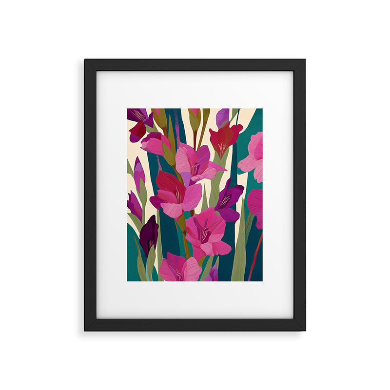 Magenta Garden Framed Art Print Gallery Image 5