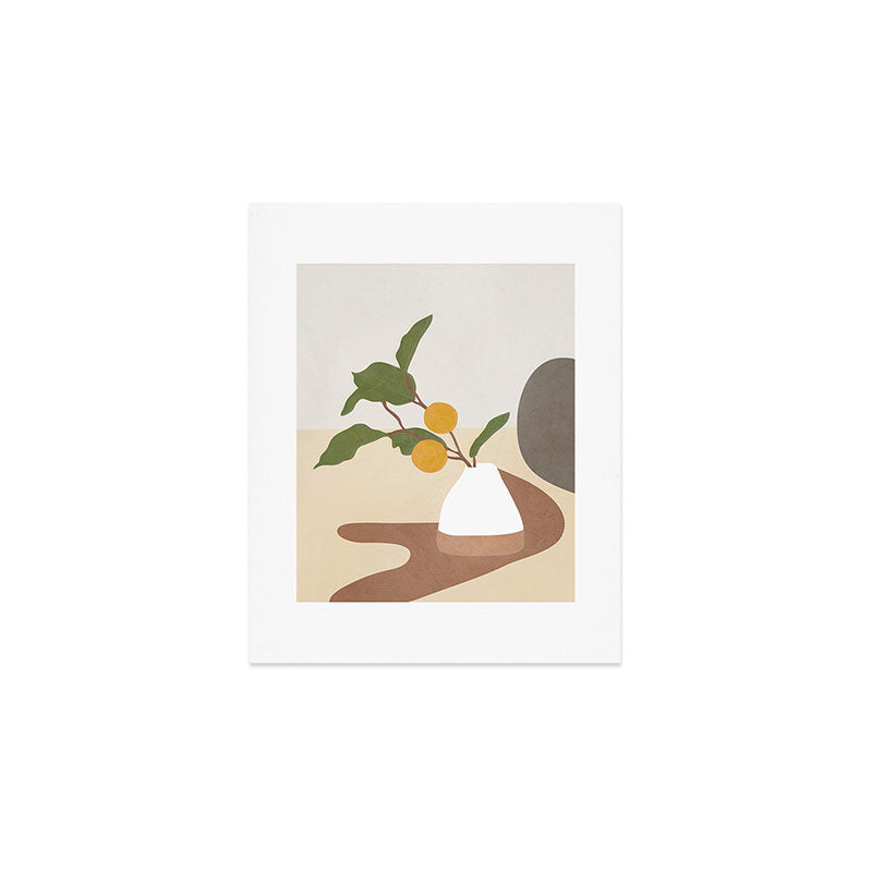 Mandarin Branch Art Print Gallery Image 1