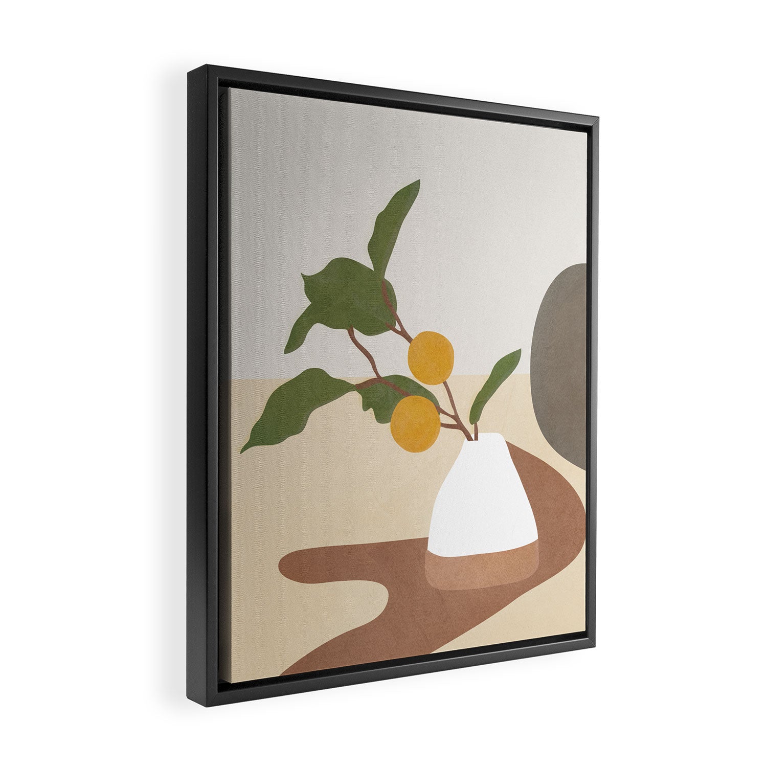 Mandarin Branch Framed Canvas Print Gallery Image 2
