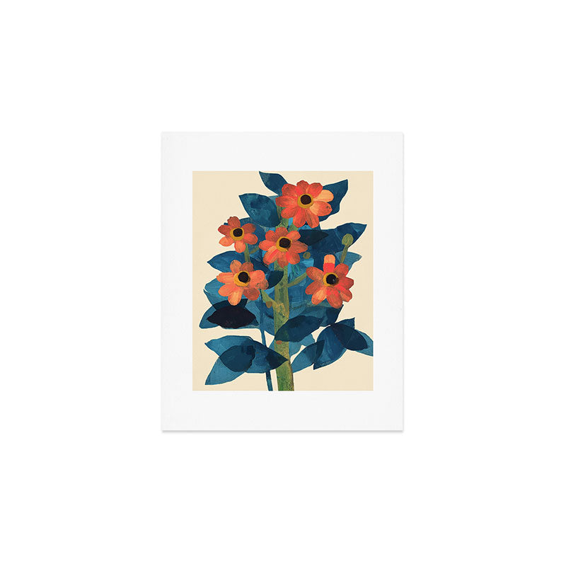 Mexican Sunflower Study Art Print Gallery Image 1