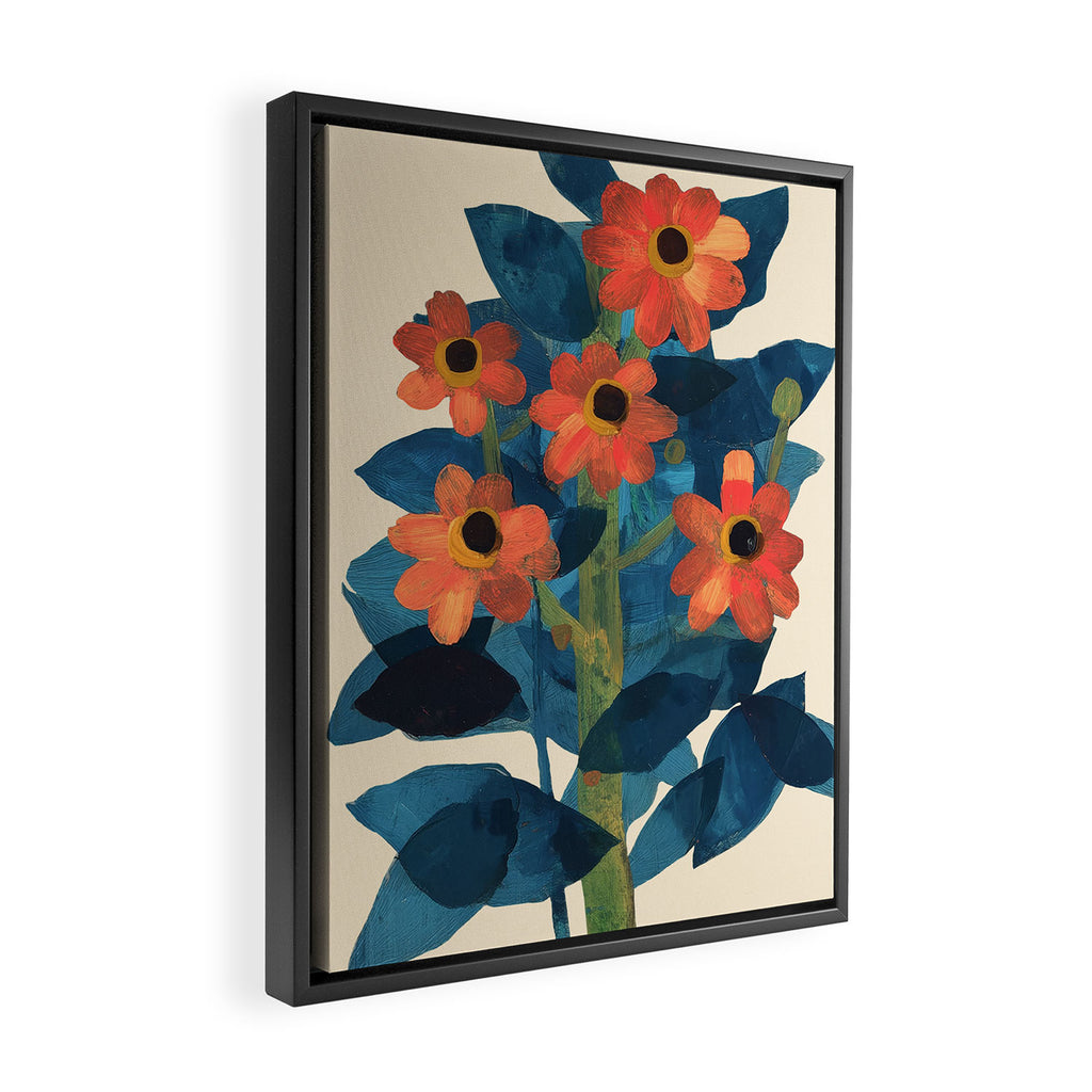 Mexican Sunflower Study Framed Canvas Print Gallery Image 2