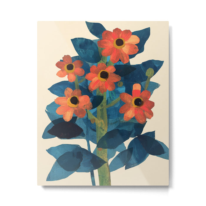 Mexican Sunflower Study Metal Print Gallery Image 1