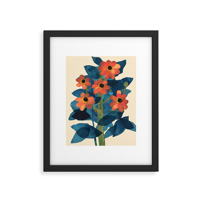 Mexican Sunflower Study Framed Art Print Gallery Image 1