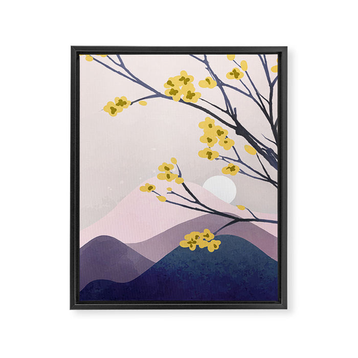 Midnight Bloom 01 Framed Canvas Print Gallery Image 1