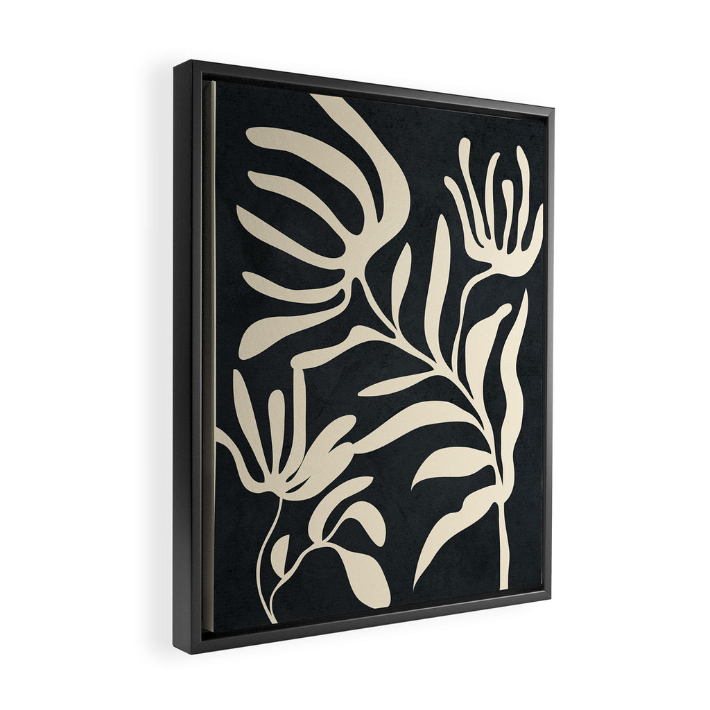 Minimal Abstract Art Plant 1 Framed Canvas Print Gallery Image 2