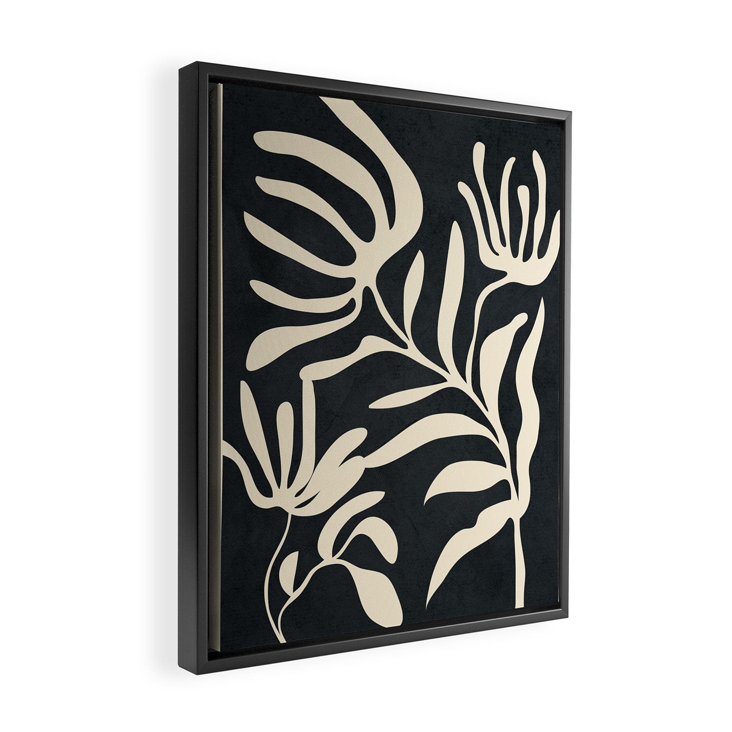 Minimal Abstract Art Plant 1 Framed Canvas Print Gallery Image 2