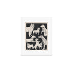 Minimal Abstract Dogs Art 1 Art Print Gallery Image 1