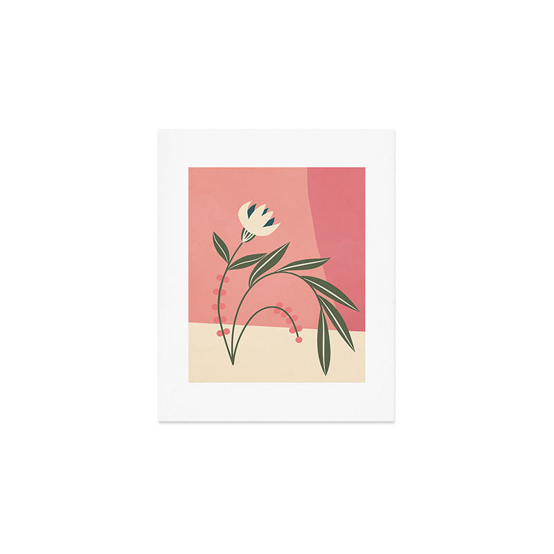 Minimal Abstract Flowers 21 Art Print Gallery Image 1