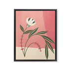 Minimal Abstract Flowers 21 Framed Canvas Print Gallery Image 6
