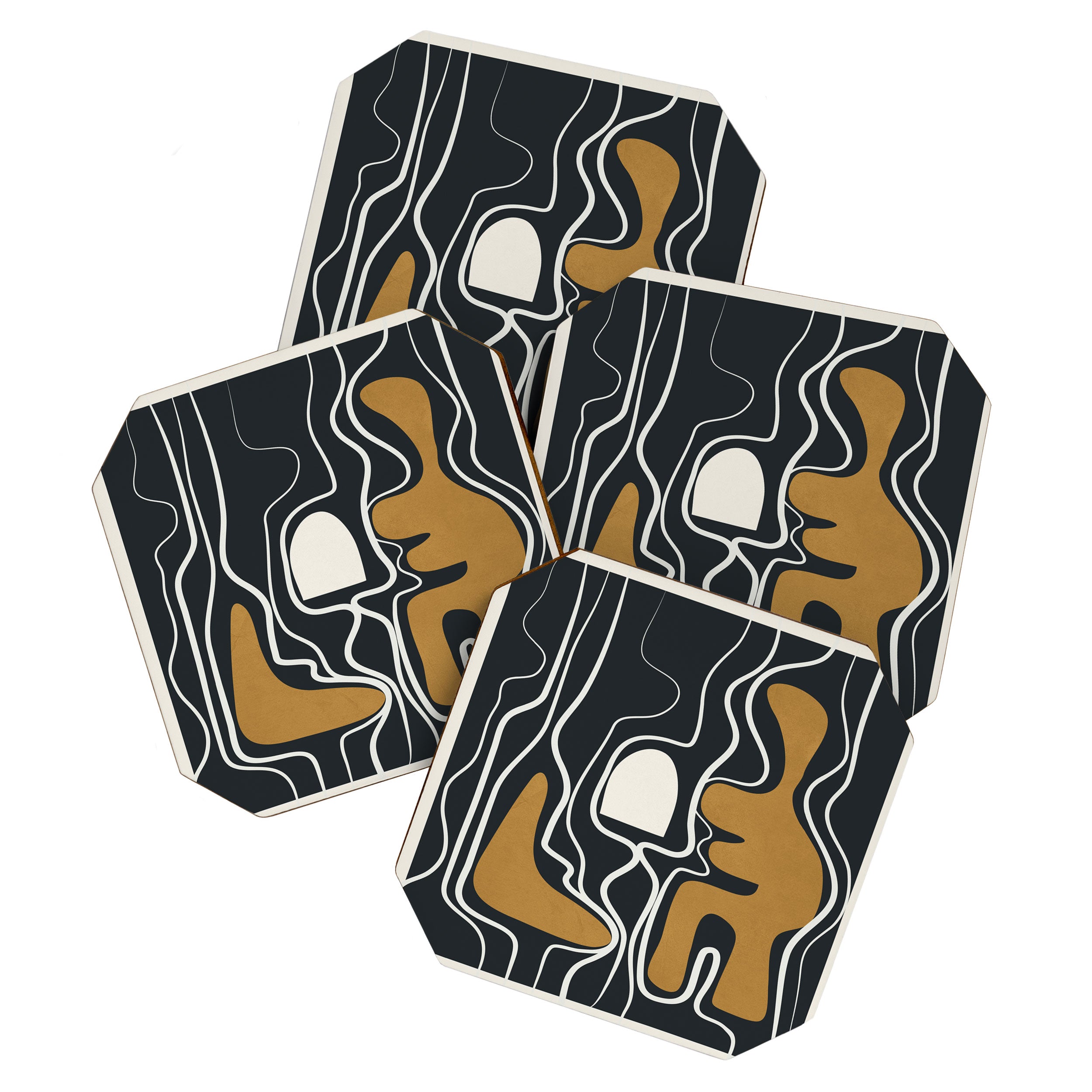 Minimal Abstract Form 1 Coaster Gallery Image 1