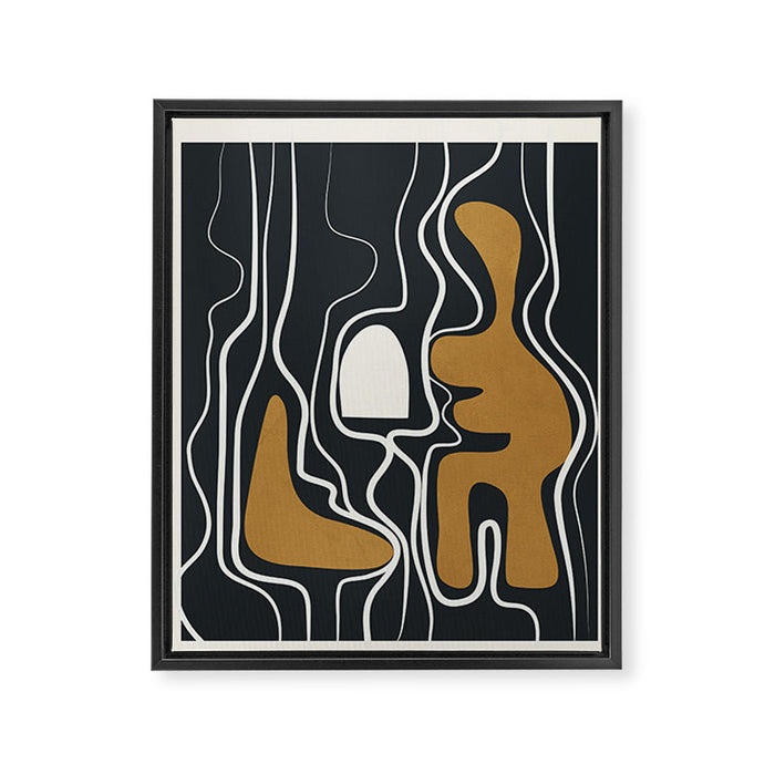 Minimal Abstract Form 1 Framed Canvas Print Gallery Image 1