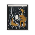 Minimal Abstract Form 1 Framed Canvas Print Gallery Image 6