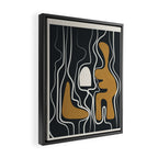 Minimal Abstract Form 1 Framed Canvas Print Gallery Image 2