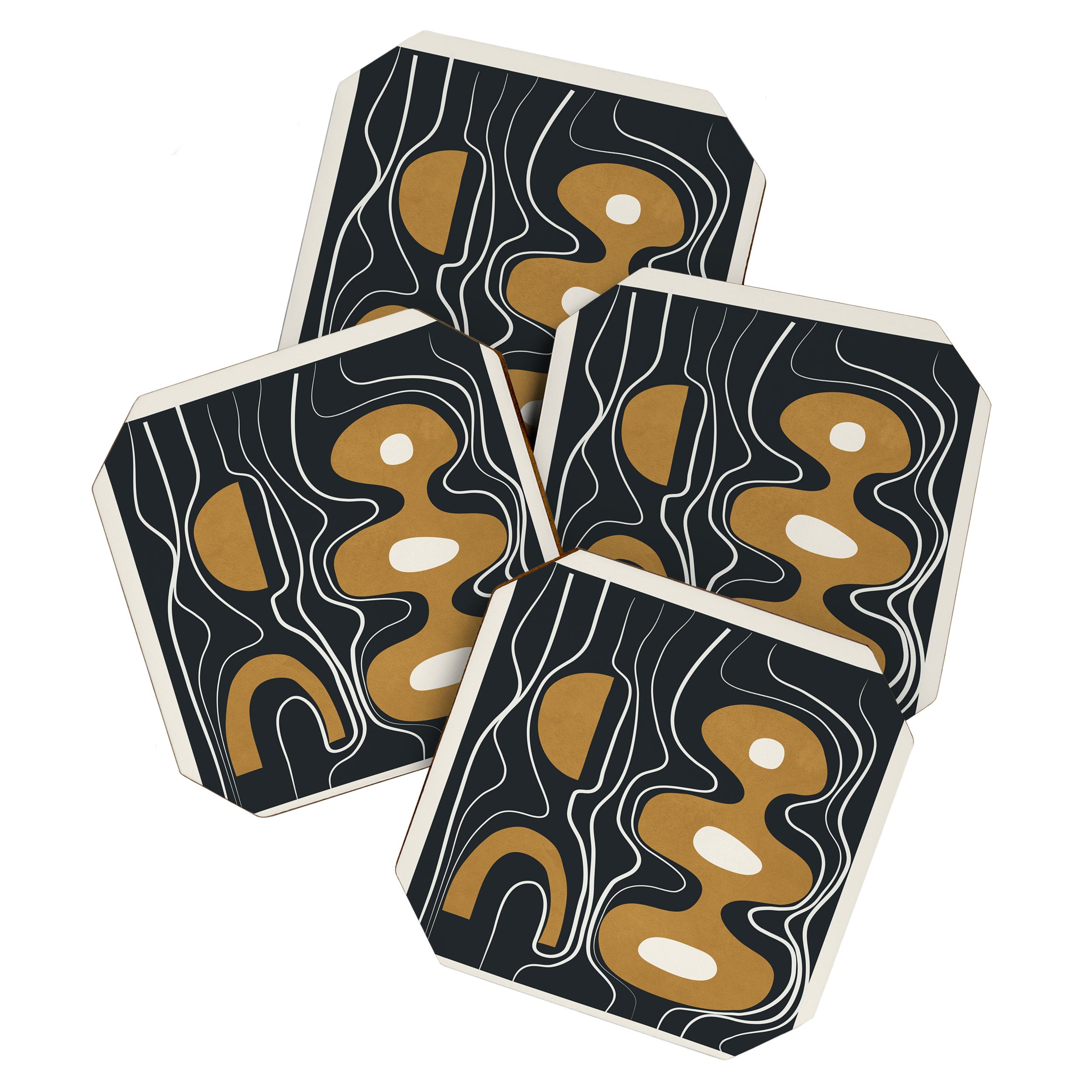 Minimal Abstract Form 2 Coaster Gallery Image 1