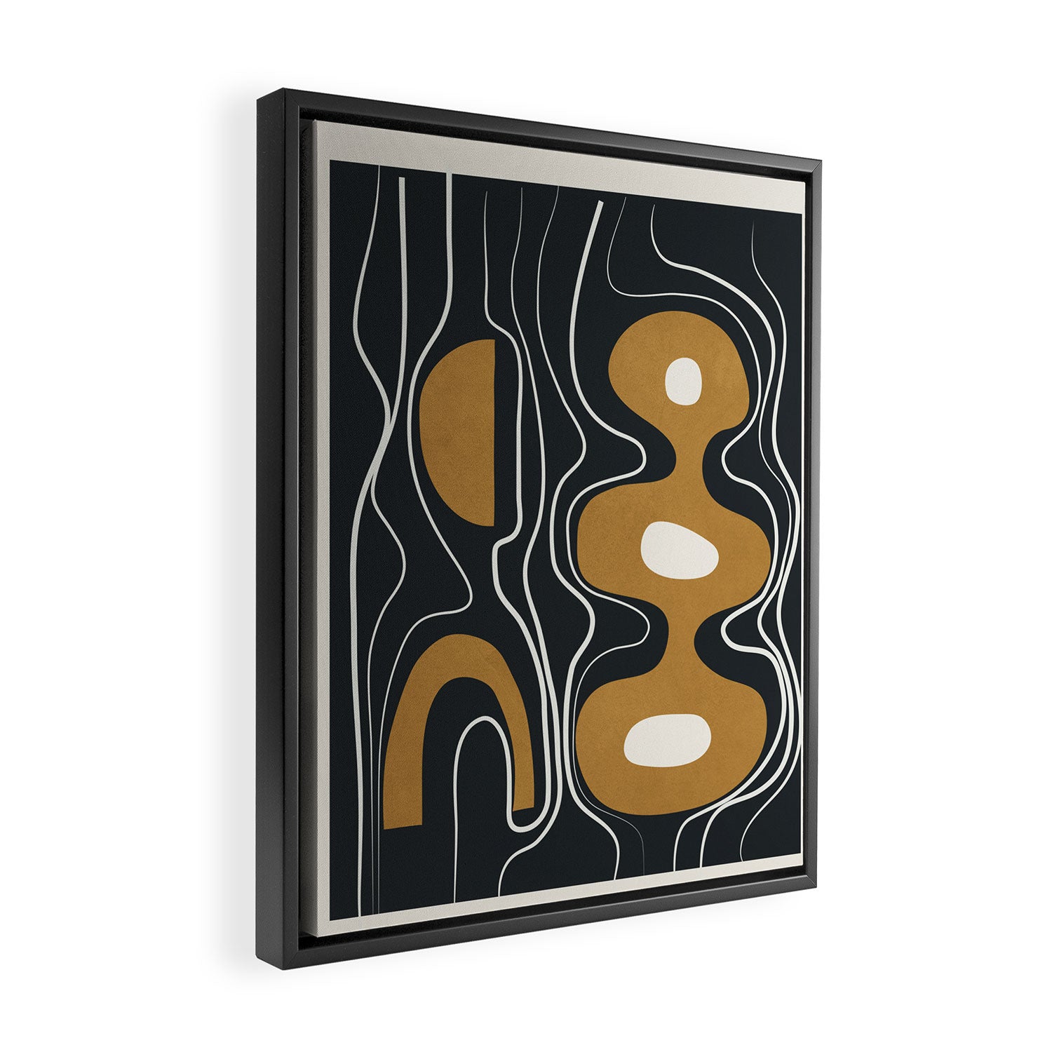 Minimal Abstract Form 2 Framed Canvas Print Gallery Image 2