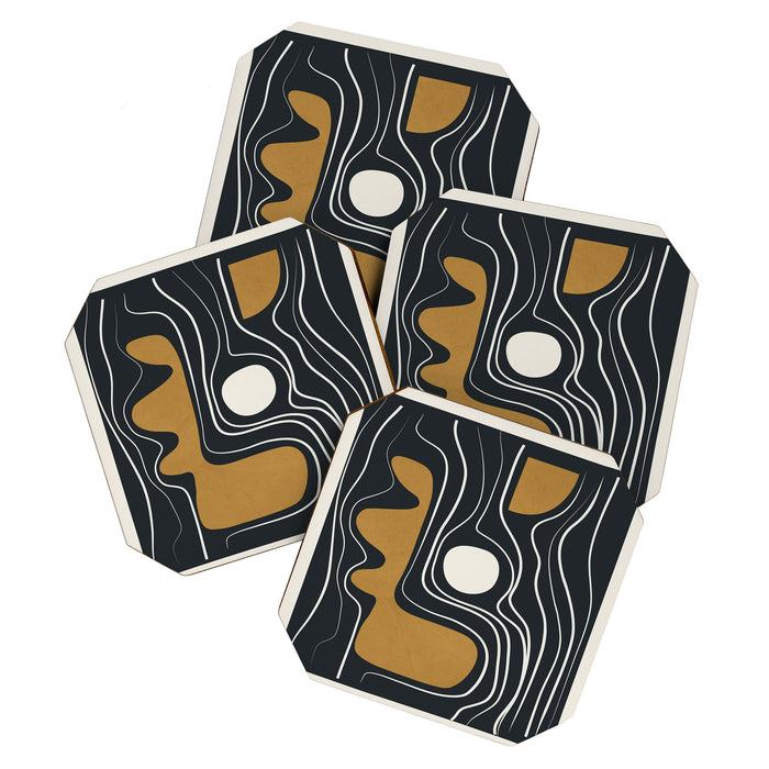 Minimal Abstract Form 3 Coaster Gallery Image 1