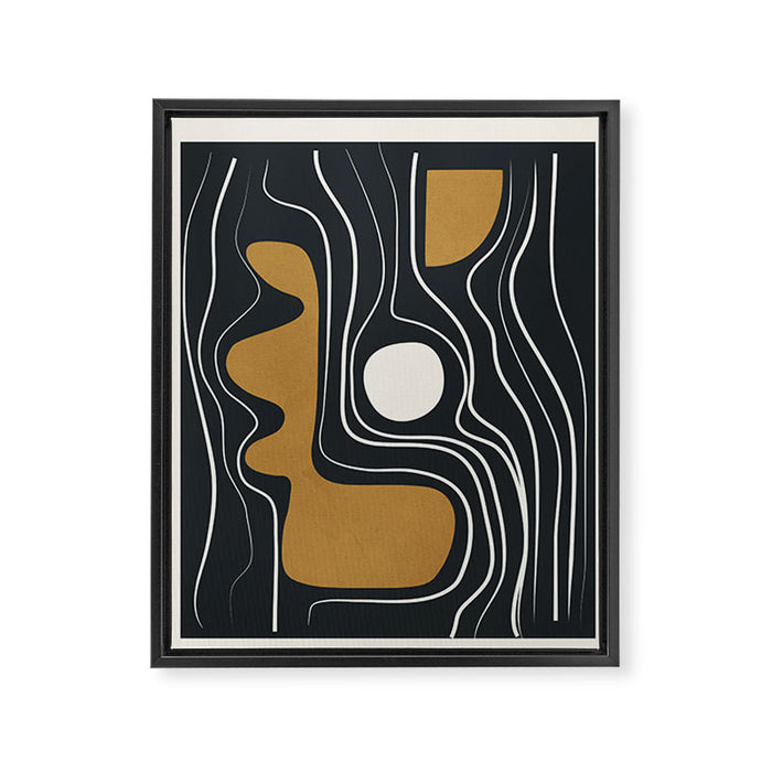 Minimal Abstract Form 3 Framed Canvas Print Gallery Image 1