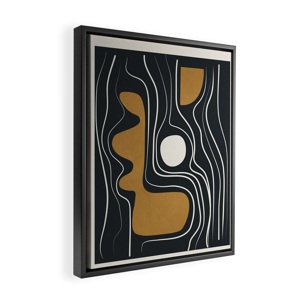 Minimal Abstract Form 3 Framed Canvas Print Gallery Image 2