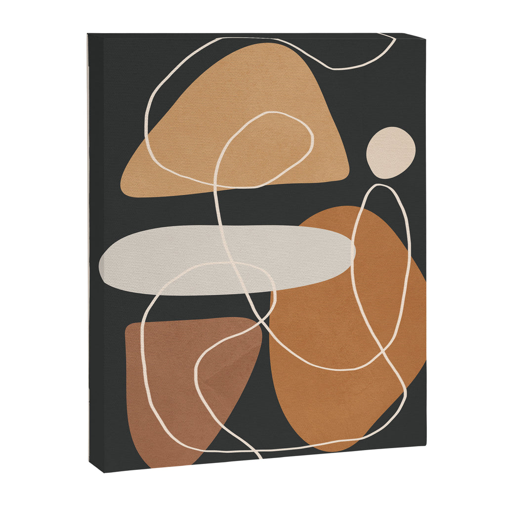 Minimal Colorful Abstract Shapes 1 Canvas Print Gallery Image 6