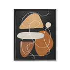 Minimal Colorful Abstract Shapes 1 Framed Canvas Print Gallery Image 6