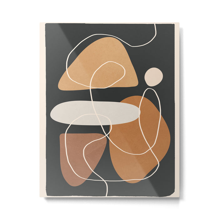Minimal Colorful Abstract Shapes 1 Metal Print Gallery Image 1