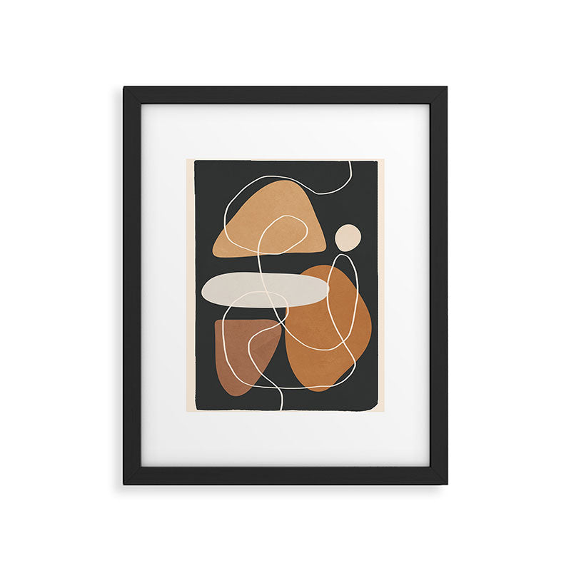 Minimal Colorful Abstract Shapes 1 Framed Art Print Gallery Image 5
