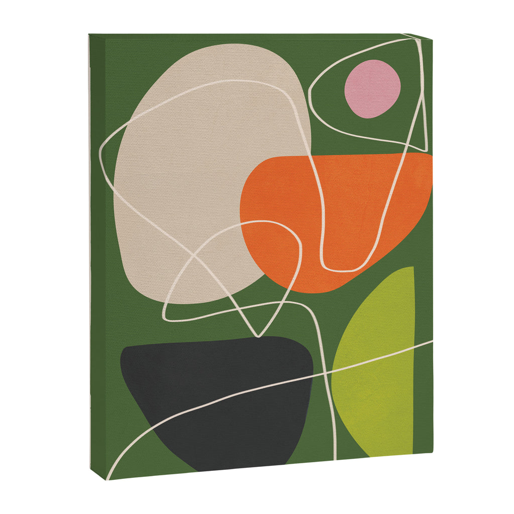 Minimal Colorful Abstract Shapes 10 Canvas Print Gallery Image 6