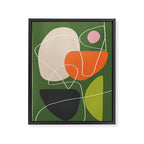 Minimal Colorful Abstract Shapes 10 Framed Canvas Print Gallery Image 6