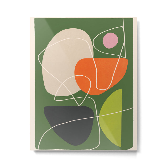 Minimal Colorful Abstract Shapes 10 Metal Print Gallery Image 1