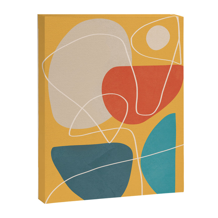 Minimal Colorful Abstract Shapes 11 Canvas Print Gallery Image 1