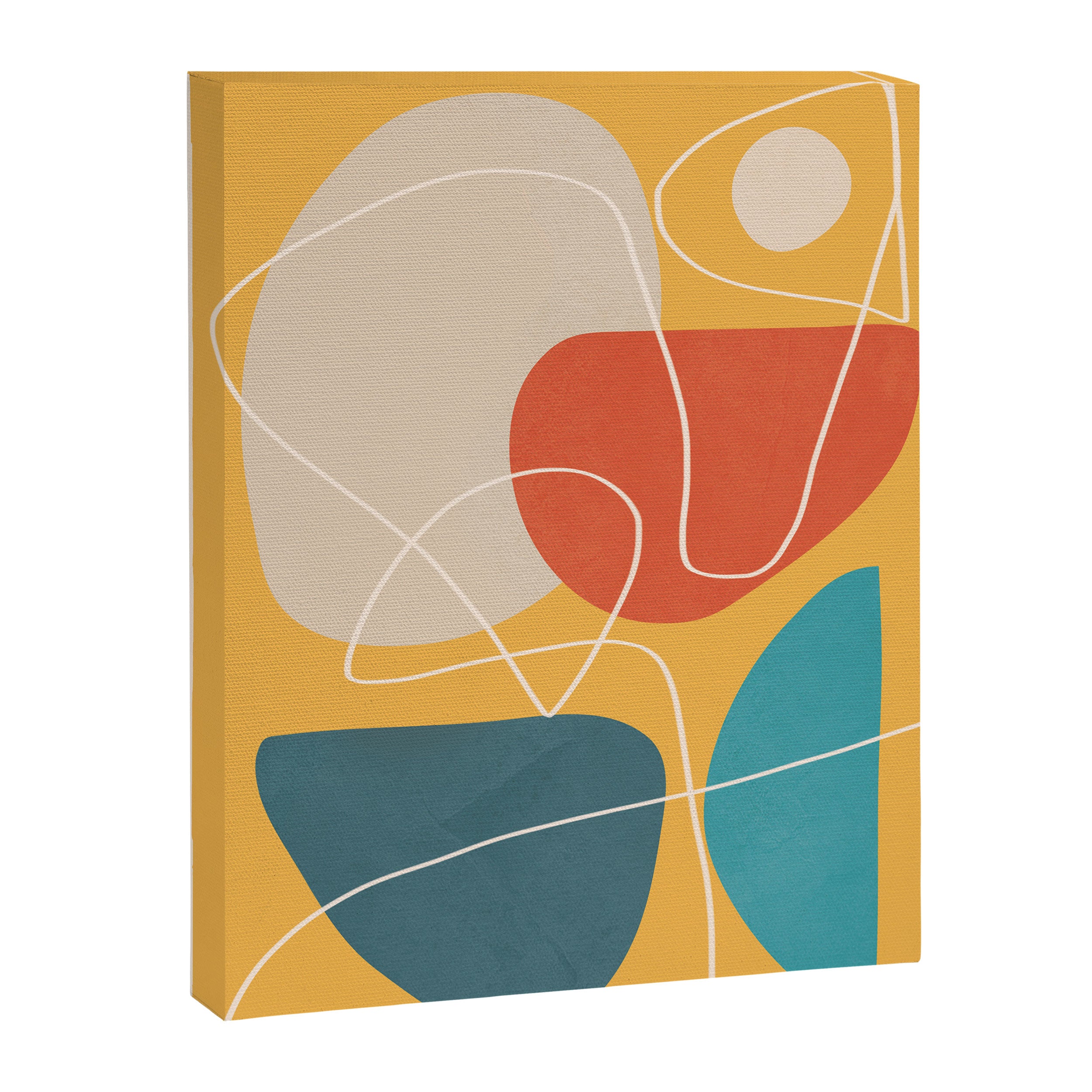 Minimal Colorful Abstract Shapes 11 Canvas Print Gallery Image 6