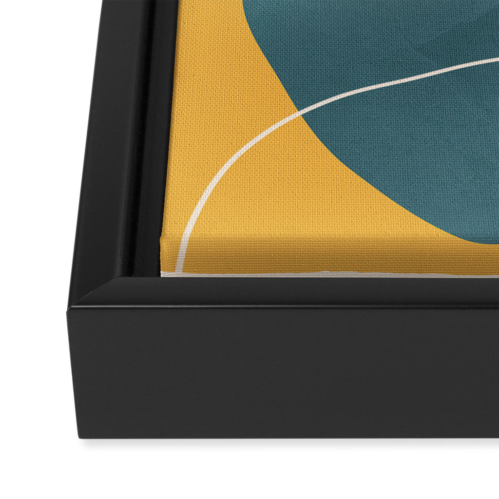 Minimal Colorful Abstract Shapes 11 Framed Canvas Print Gallery Image 3