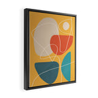 Minimal Colorful Abstract Shapes 11 Framed Canvas Print Gallery Image 2