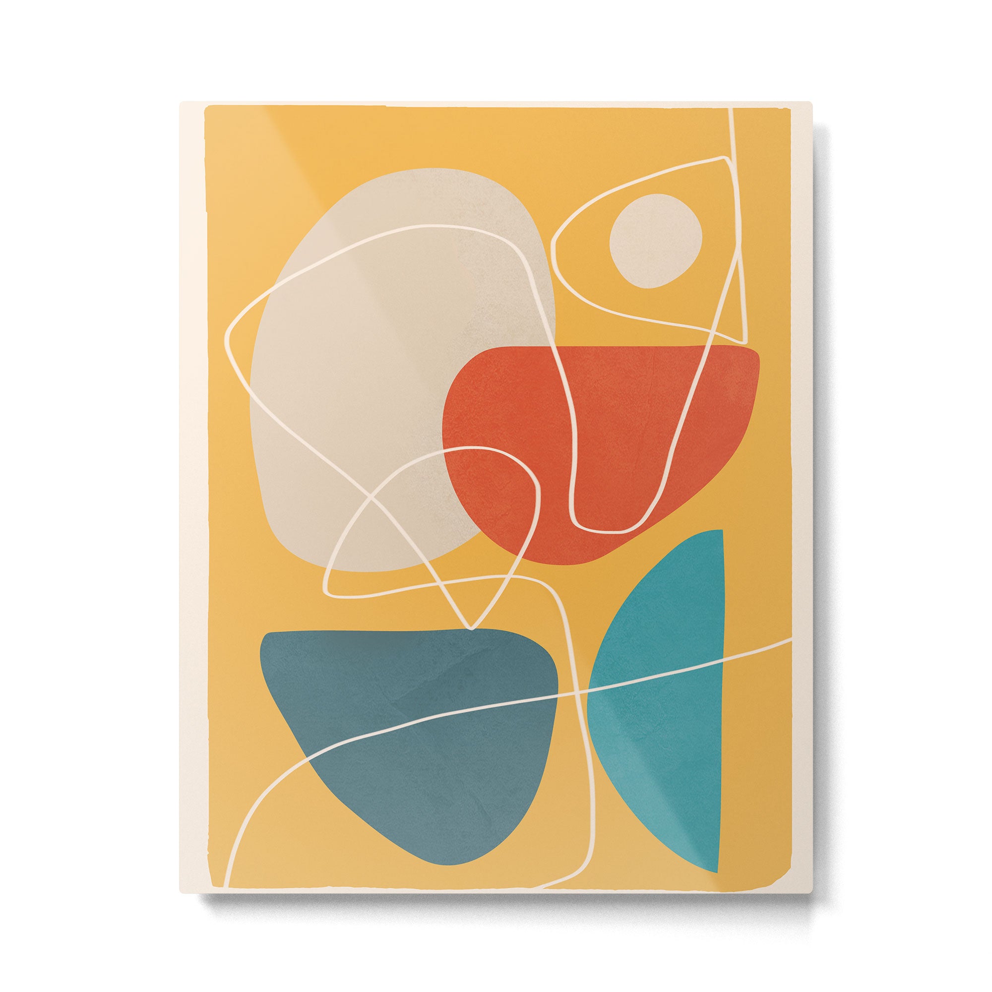 Minimal Colorful Abstract Shapes 11 Metal Print Gallery Image 4