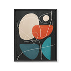 Minimal Colorful Abstract Shapes 12 Framed Canvas Print Gallery Image 6