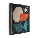 Minimal Colorful Abstract Shapes 12 Framed Canvas Print Gallery Image 2