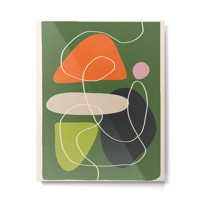 Minimal Colorful Abstract Shapes 2 Metal Print Gallery Image 1