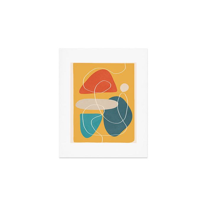 Minimal Colorful Abstract Shapes 3 Art Print Gallery Image 1