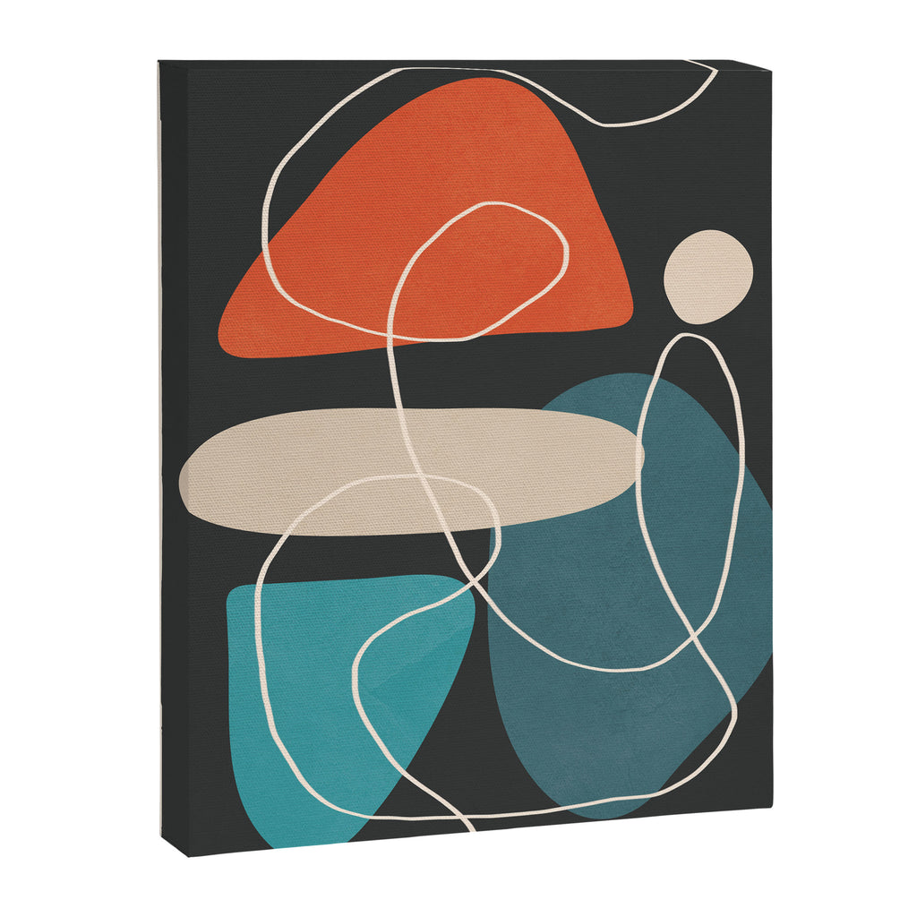 Minimal Colorful Abstract Shapes 4 Canvas Print Gallery Image 6