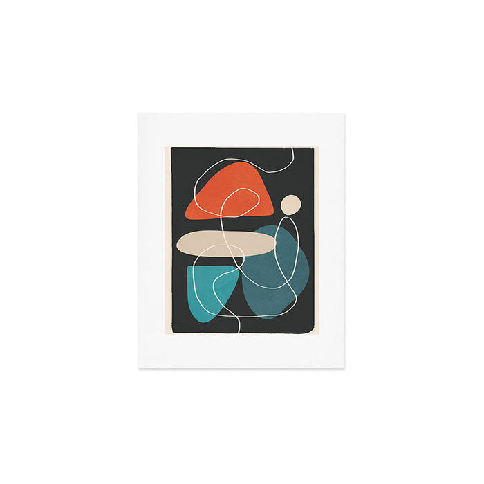 Minimal Colorful Abstract Shapes 4 Art Print Gallery Image 1