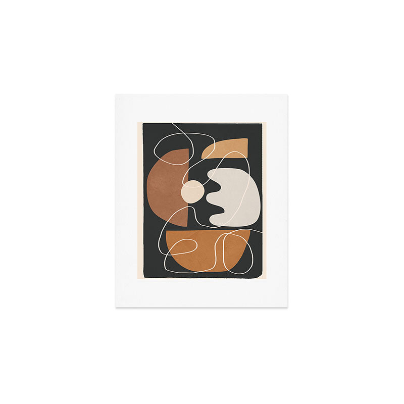 Minimal Colorful Abstract Shapes 5 Art Print Gallery Image 1