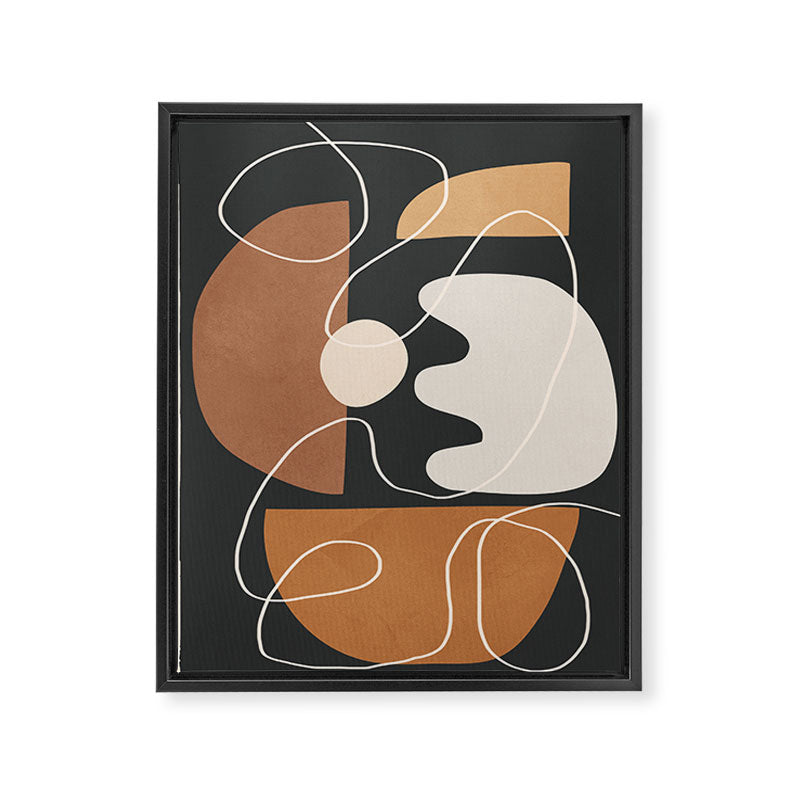Minimal Colorful Abstract Shapes 5 Framed Canvas Print Gallery Image 6