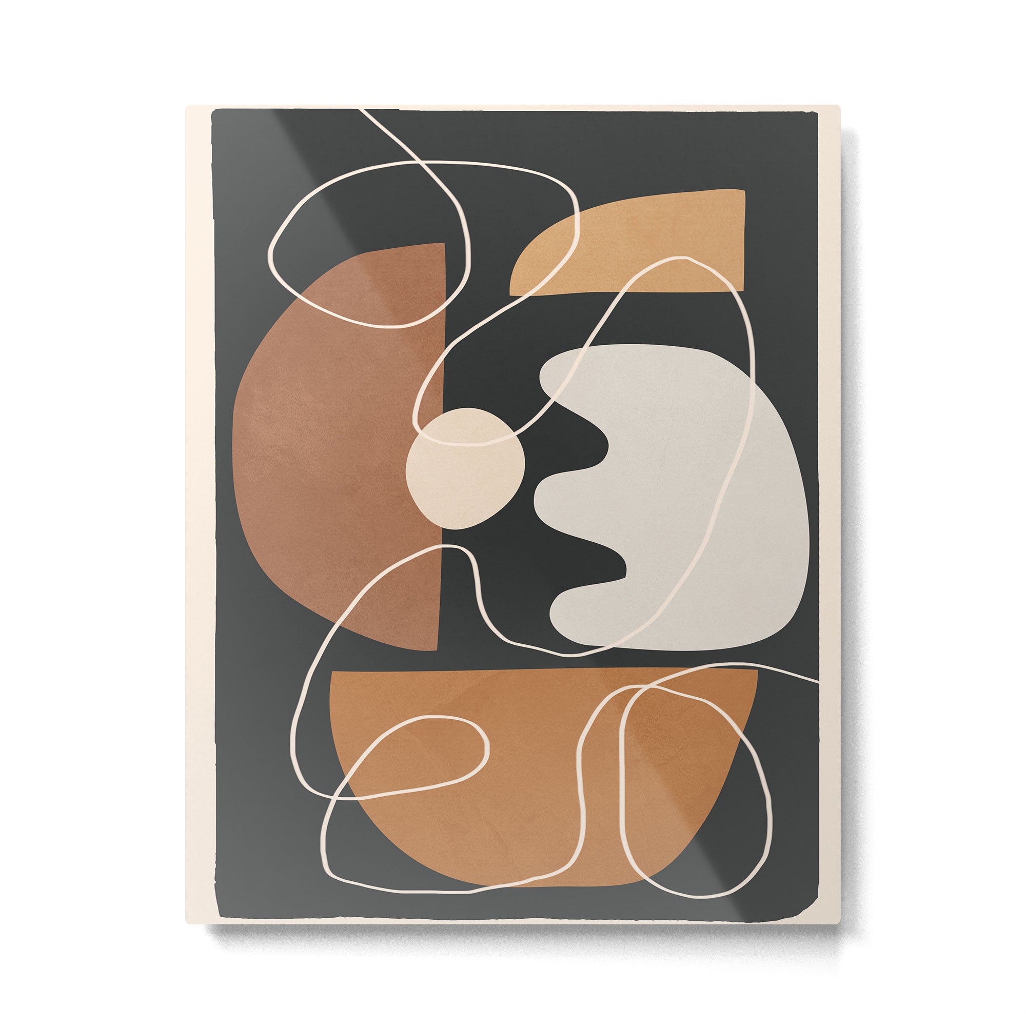 Minimal Colorful Abstract Shapes 5 Metal Print Gallery Image 4