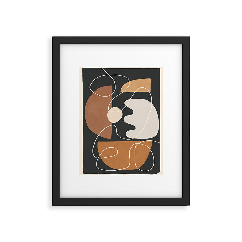 Minimal Colorful Abstract Shapes 5 Framed Art Print Gallery Image 4